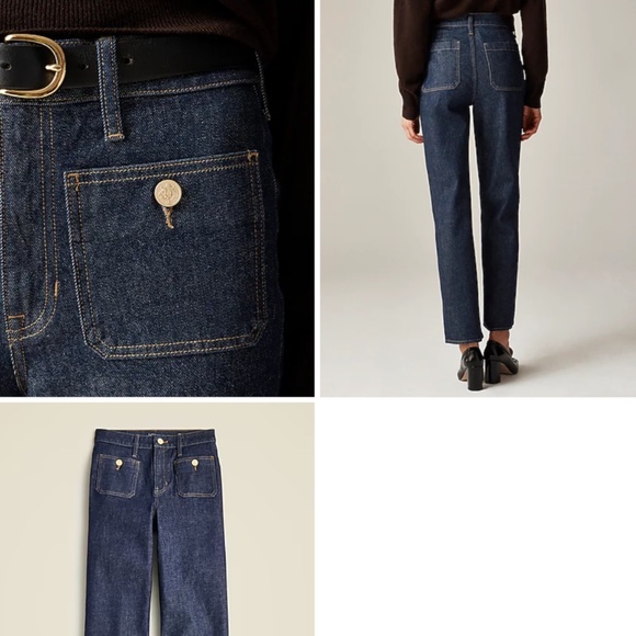 J CREW Slim-wide jean with sailor pockets NWT SIZE 34 - Picture 2 of 5